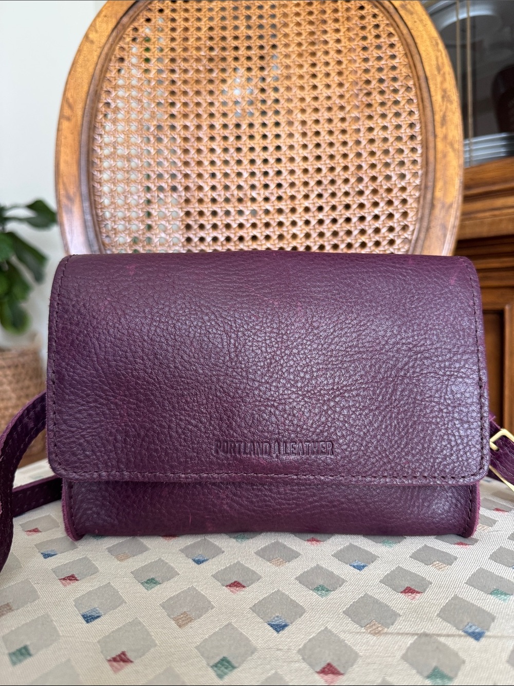 Portland Leather Plum Belt Bag